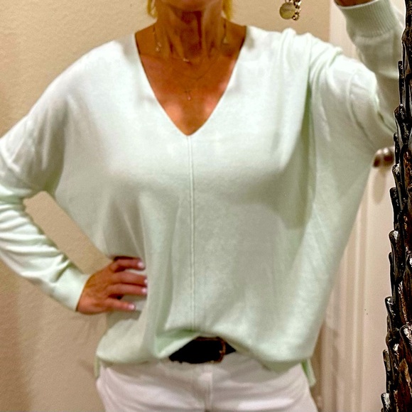Leith Mint Super Soft Sweater - Picture 2 of 4